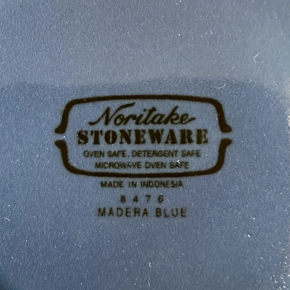 Noritake 'Madera Blue' Stoneware Creamer (pitcher) ,‎ Vintage